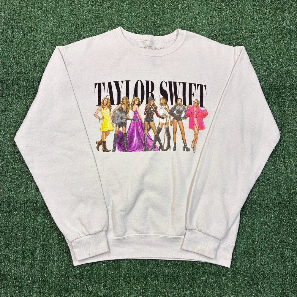Taylor Swift Eras Tour Graphic Crewneck Sweatshirt Small
